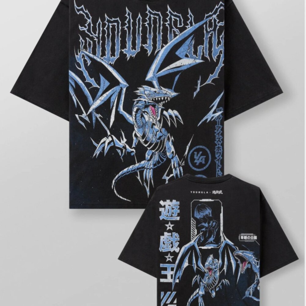 YoungLA 4123 Yu-Gi-Oh! Blue Eyes Size L NTW!!